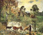 Camille Pissarro, Montreal luck construction pond